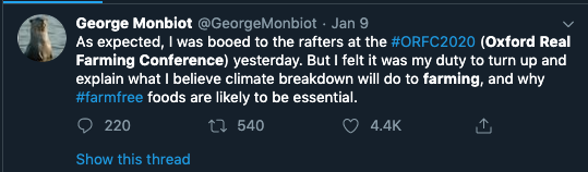 Monbiot tweet